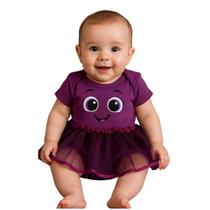 Body Bebê Mesversário Temático Personagens Bolo Fofo