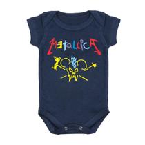 Body Bebê Metallica Colors Marinho