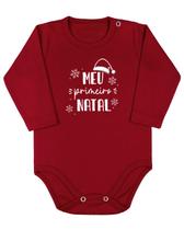 Body Bebê "Meu primeiro natal" Algodão Fio Egípicio Lacatuy Kids