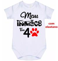 body bebê meus irmãos tem 4 patas cód 1735