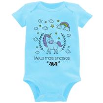 Body Bebê Meus mais sinceros "ata" - Foca na Moda