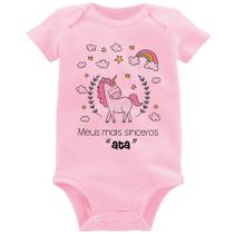 Body Bebê Meus mais sinceros "ata" - Foca na Moda