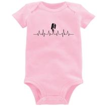 Body Bebê Microfone Batimentos Cardíacos - Foca na Moda Body Bebê Microfone Batimentos Cardíacos - Foca na Moda