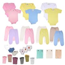 Body Bebê+mijão Liso E Estampado Kit C/27 Roupa Bebê Atacado