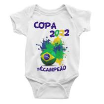 Body Bebe Minha Primeira Copa Do Mundo Brasil Premium m2