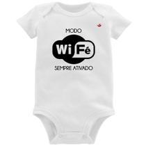 Body Bebê Modo Wi-Fé sempre ativado - Foca na Moda