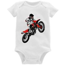 Body Bebê Motocross Jump Vermelha - Foca na Moda