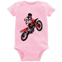 Body Bebê Motocross Jump Vermelha - Foca na Moda