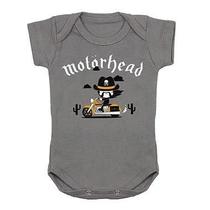 Body Bebê Motorhead Kid Cinza Body Bebê Motorhead Kid Cinza