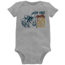 Body Bebê My First Car Was A Motorcycle - Foca na Moda