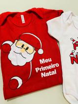 Body bebê natal + Gorro 100% ALGODÃO/ natal kit com 3/fantasia natal - Flávia modas