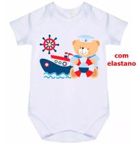 body bebê navio urso marinheiro lindo cód 1465