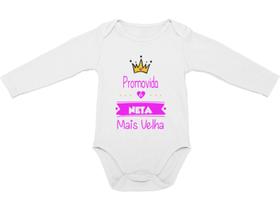 Body Bebê neta mais velha promovida Branca Body Bebê neta mais velha promovida Branca