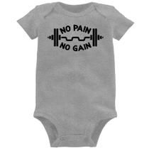 Body Bebê No Pain No Gain - Foca na Moda