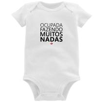 Body Bebê Ocupada fazendo muitos nadas - Foca na Moda