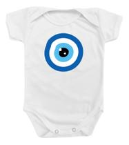 Body Bebê Olho Grego Sorte Proteção Presente Menino Menina Body Bebê Olho Grego Sorte Proteção Presente Menino Menina