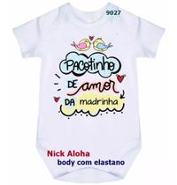 body bebê pacotinho de amor da madrinha cód 9027