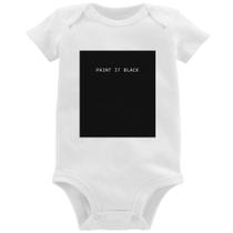 Body Bebê Paint it Black - Foca na Moda