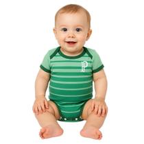 Body Bebê Palmeiras Listras Degradê Oficial