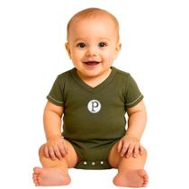 Body Bebê Palmeiras Vintage Melange Verde Oficial Body Bebê Palmeiras Vintage Melange Verde Oficial