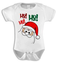 Body bebê papai noel ho ho ho feliz natal roupa de bebe