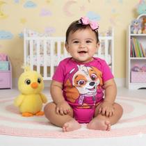 Body Bebê Patrulha Canina Skye Body Bebê Patrulha Canina Skye