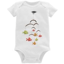Body Bebê Peixinhos Móbile - Foca na Moda Body Bebê Peixinhos Móbile - Foca na Moda