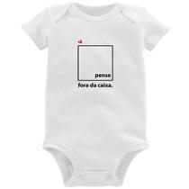 Body Bebê Pense fora da caixa - Foca na Moda