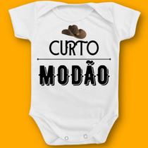 Body Bebê Personalizado Curto Modão Musica Sertanejo Pai Mãe