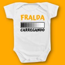 Body Bebê Personalizado Fralda Carregando Divertido Infantil - BorizinhoBaby
