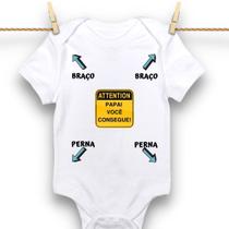 Body Bebê Personalizado Instruções Para Papai Menino Menina