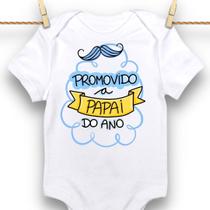 Body Bebê Personalizado Promovido Papai do Ano Dia dos Pais