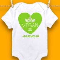 Body Bebê Personalizado Vegano Vegetariano Vegan Roupinhas