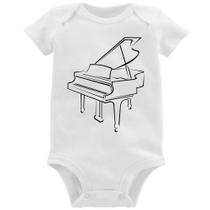 Body Bebê Piano - Foca na Moda
