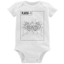 Body Bebê Player 1 Controle Joystick - Foca na Moda