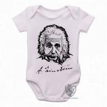 Body Bebê Premium infantil albert einstein rosto Body Bebê Premium infantil albert einstein rosto