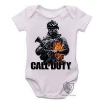 Body Bebê Premium infantil call of dutysoldado Body Bebê Premium infantil call of dutysoldado