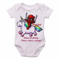 Body Bebê Premium infantil dead pool e unicornio Body Bebê Premium infantil dead pool e unicornio