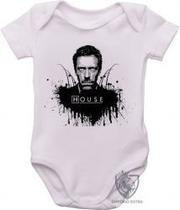 Body Bebê Premium infantil dr house pintado Body Bebê Premium infantil dr house pintado