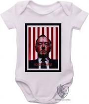 Body Bebê Premium infantil house of cards listras Body Bebê Premium infantil house of cards listras