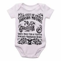 Body Bebê Premium infantil moto johnson motors Body Bebê Premium infantil moto johnson motors