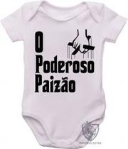 Body Bebê Premium infantil poderoso chefao paizao Body Bebê Premium infantil poderoso chefao paizao