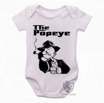 Body Bebê Premium infantil poderoso chefao popeye Body Bebê Premium infantil poderoso chefao popeye