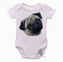 Body Bebê Premium infantil pug perfil Body Bebê Premium infantil pug perfil