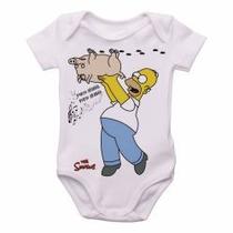 Body Bebê Premium infantil simpsons porco aranha homer Body Bebê Premium infantil simpsons porco aranha homer