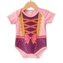 Body Bebê Princesa Aurora Bela Adormecida Algodão Premium Body Bebê Princesa Aurora Bela Adormecida Algodão Premium