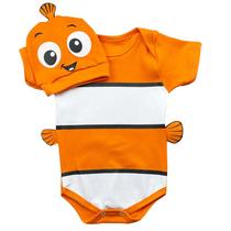 Body Bebê Procurando Nemo com Touquinha