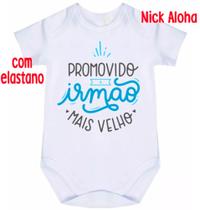 Body bebê promovido a irmão mais velho cód 9699 Body bebê promovido a irmão mais velho cód 9699