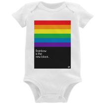 Body Bebê Rainbow is the new black - Foca na Moda