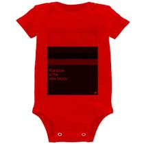 Body Bebê Rainbow is the new black - Foca na Moda